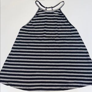 Flowy openback stripped tank top